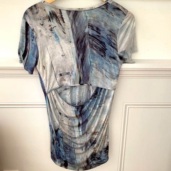Helmet Lang Women’s top Tie-Dye Print Back Out Size Small - Picture 4 of 8